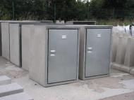 Müllbox / Müllschrank aus Beton 120l 1-Fach 